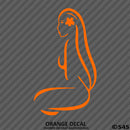Sexy Hawaiian Girl Silhouette Vinyl Decal - S4S Designs