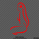Sexy Hawaiian Girl Silhouette Vinyl Decal - S4S Designs