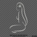 Sexy Hawaiian Girl Silhouette Vinyl Decal - S4S Designs
