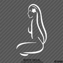 Sexy Hawaiian Girl Silhouette Vinyl Decal - S4S Designs