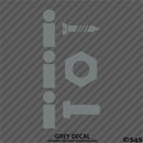 I Screw, I Nut, I Bolt Funny Adult Vinyl Decal