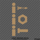 I Screw, I Nut, I Bolt Funny Adult Vinyl Decal