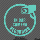 Business Decal: "In Car Camera Recording" Vinyl Decal
