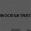 In God We Trust Religious Vinyl Decal