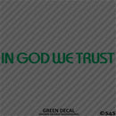 In God We Trust Religious Vinyl Decal