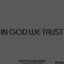In God We Trust Religious Vinyl Decal