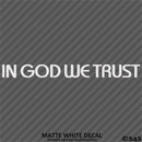 In God We Trust Religious Vinyl Decal
