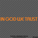 In God We Trust Religious Vinyl Decal