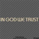 In God We Trust Religious Vinyl Decal