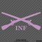 Infantry Crossed Rifles Army Military Vinyl Decal - S4S Designs