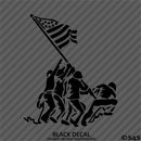 Iwo Jima American Flag and Soldiers Patriotic Vinyl Decal