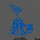 Iwo Jima American Flag and Soldiers Patriotic Vinyl Decal