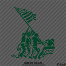 Iwo Jima American Flag and Soldiers Patriotic Vinyl Decal