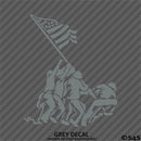 Iwo Jima American Flag and Soldiers Patriotic Vinyl Decal