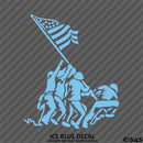 Iwo Jima American Flag and Soldiers Patriotic Vinyl Decal