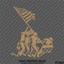 Iwo Jima American Flag and Soldiers Patriotic Vinyl Decal