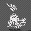 Iwo Jima American Flag and Soldiers Patriotic Vinyl Decal