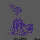 Iwo Jima American Flag and Soldiers Patriotic Vinyl Decal