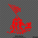 Iwo Jima American Flag and Soldiers Patriotic Vinyl Decal