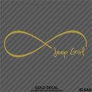 Jeep Girl Forever Infinity Symbol Vinyl Decal - S4S Designs