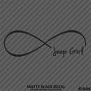 Jeep Girl Forever Infinity Symbol Vinyl Decal - S4S Designs