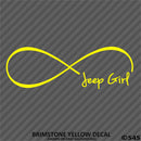 Jeep Girl Forever Infinity Symbol Vinyl Decal - S4S Designs