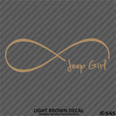 Jeep Girl Forever Infinity Symbol Vinyl Decal - S4S Designs