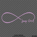 Jeep Girl Forever Infinity Symbol Vinyl Decal - S4S Designs