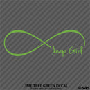 Jeep Girl Forever Infinity Symbol Vinyl Decal - S4S Designs