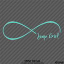 Jeep Girl Forever Infinity Symbol Vinyl Decal - S4S Designs