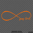 Jeep Girl Forever Infinity Symbol Vinyl Decal - S4S Designs