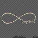 Jeep Girl Forever Infinity Symbol Vinyl Decal - S4S Designs