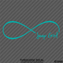 Jeep Girl Forever Infinity Symbol Vinyl Decal - S4S Designs