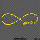Jeep Girl Forever Infinity Symbol Vinyl Decal - S4S Designs