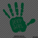 Jeep Girl Hand Wave Vinyl Decal - S4S Designs