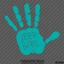 Jeep Girl Hand Wave Vinyl Decal - S4S Designs