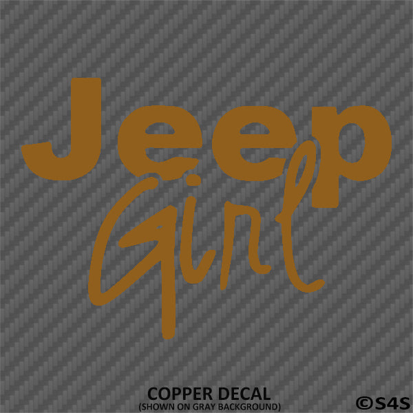 Jeep Girl Lettering Vinyl Decal - S4S Designs