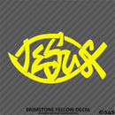 Jesus Fish God Vinyl Decal Version 2