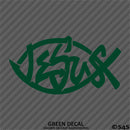 Jesus Fish God Vinyl Decal Version 2