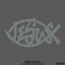 Jesus Fish God Vinyl Decal Version 2