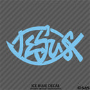 Jesus Fish God Vinyl Decal Version 2