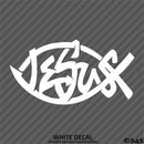 Jesus Fish God Vinyl Decal Version 2