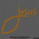 Jesus Fish God Vinyl Decal