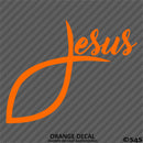 Jesus Fish God Vinyl Decal