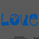 Love Cats Cute Silhouette Vinyl Decal