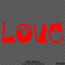 Love Cats Cute Silhouette Vinyl Decal