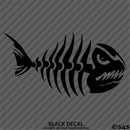 Mean Fish Skeleton Bones Vinyl Decal