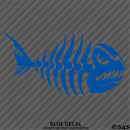 Mean Fish Skeleton Bones Vinyl Decal