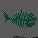 Mean Fish Skeleton Bones Vinyl Decal