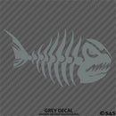 Mean Fish Skeleton Bones Vinyl Decal